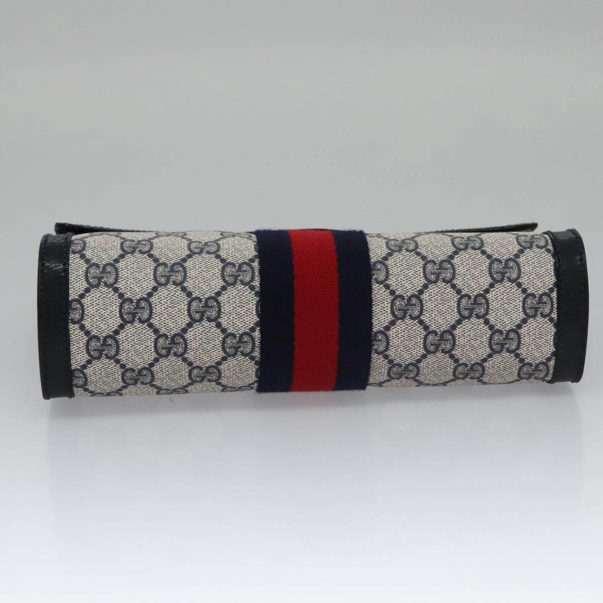 Gucci Gg Canvas Navy Canvas Clutch Bag