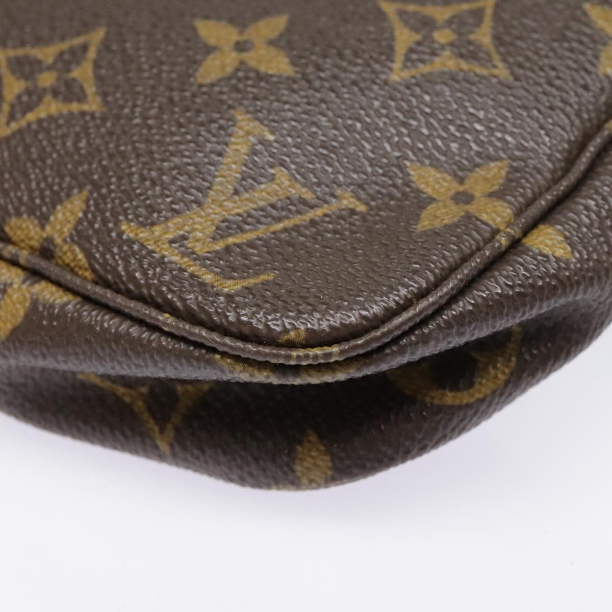 Louis Vuitton Pochette Accessoire Brown Canvas Clutch Bag