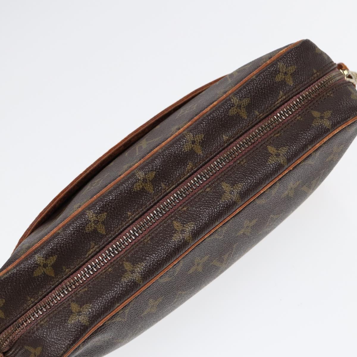 Louis Vuitton Compiegne 28 Brown Canvas Clutch Bag