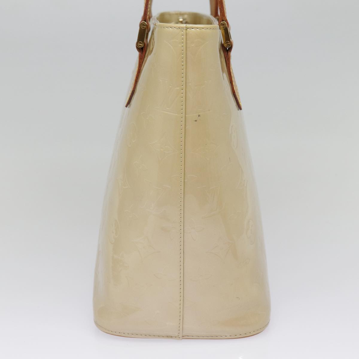 Louis Vuitton Houston Beige Patent Leather Handbag