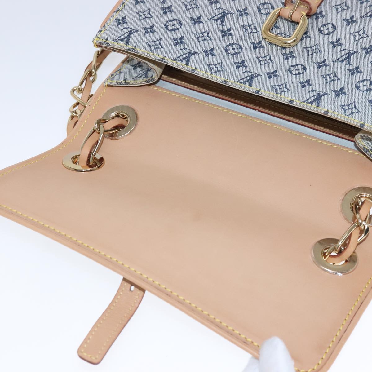 Louis Vuitton Camille Navy Canvas Shoulder Bag