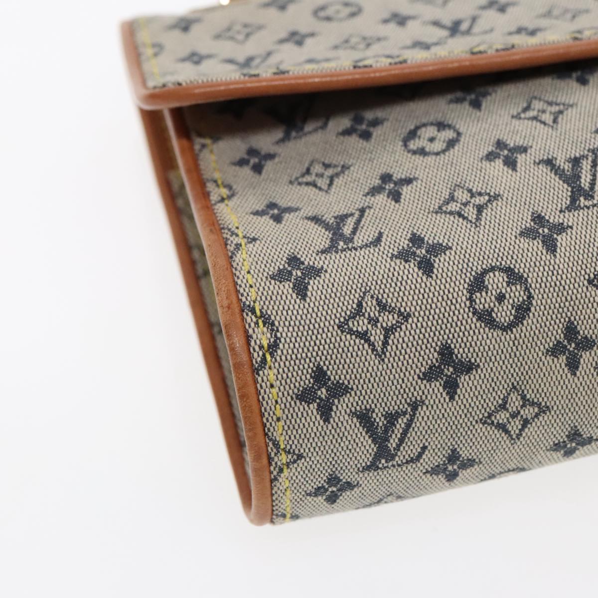 Louis Vuitton Camille Blue Canvas Shoulder Bag