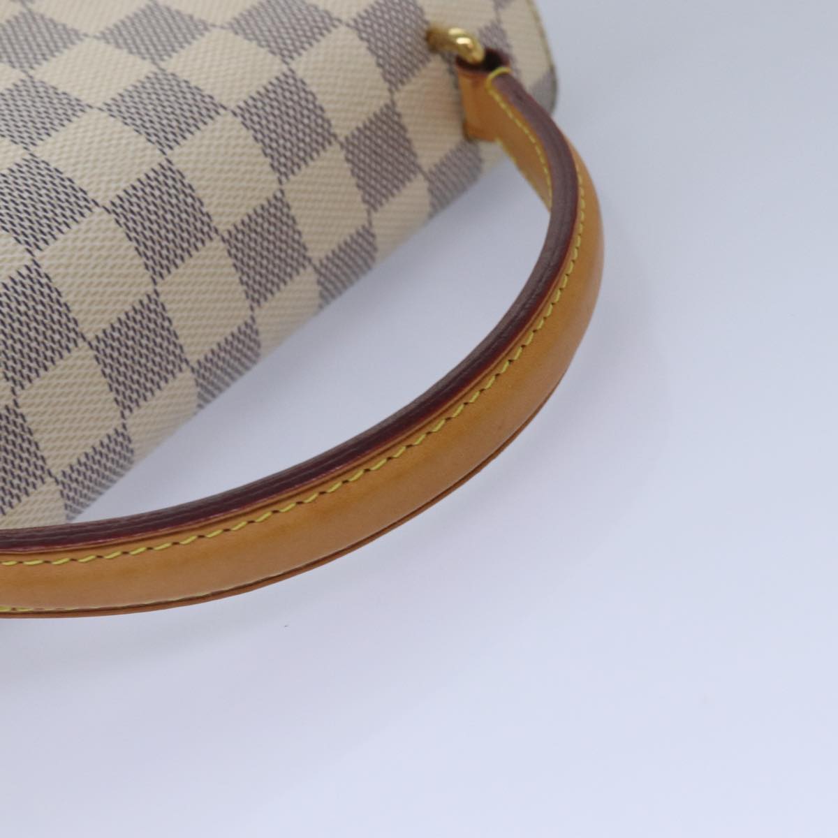Louis Vuitton Croisette White Canvas Handbag
