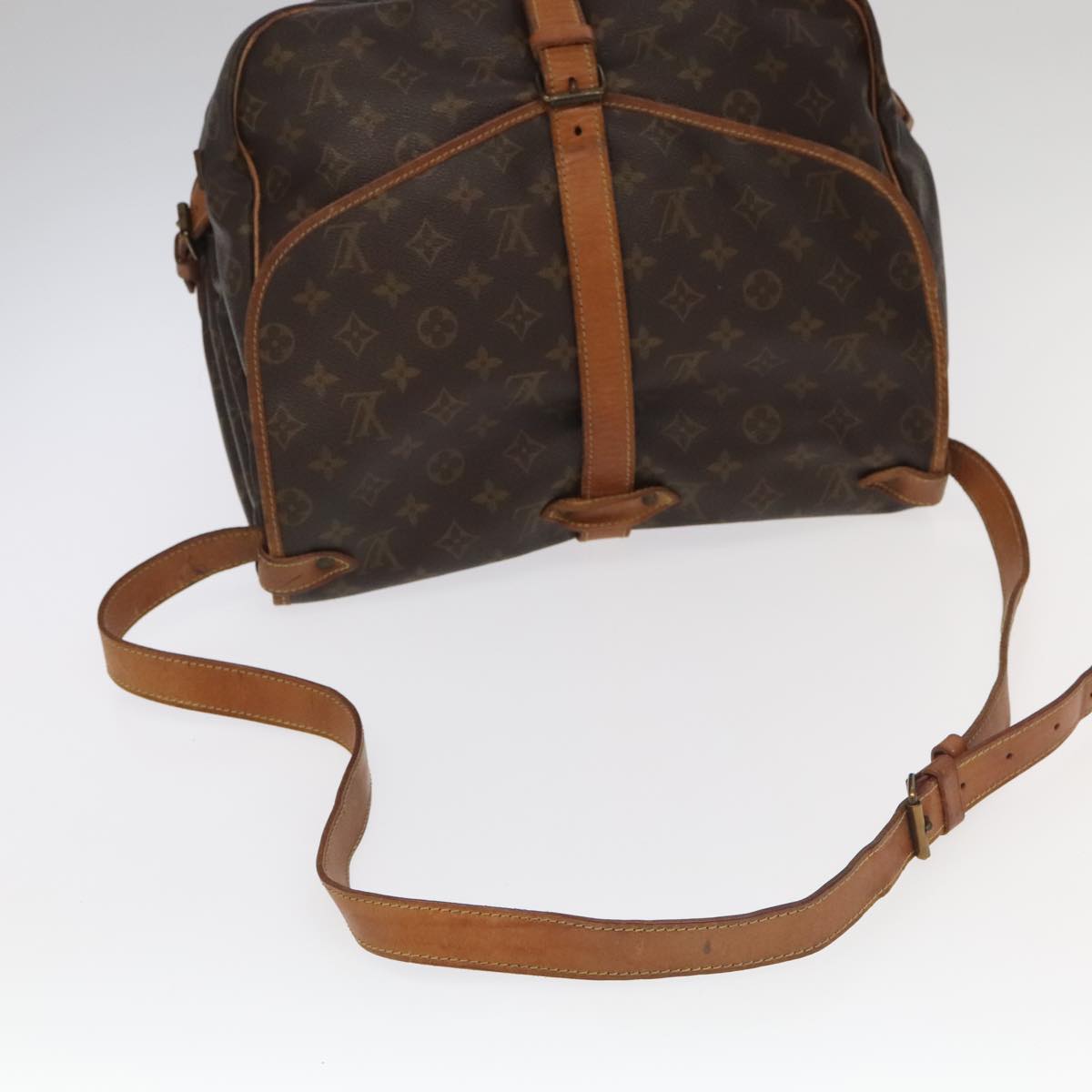 Louis Vuitton Saumur 35 Brown Canvas Shoulder Bag