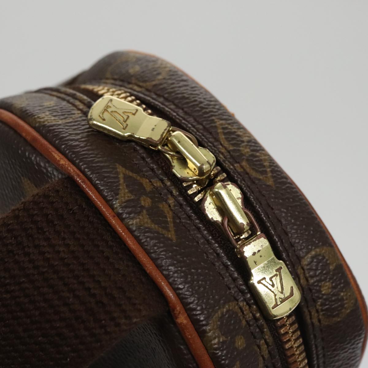 Louis Vuitton Pochette Gange Brown Canvas Shoulder Bag