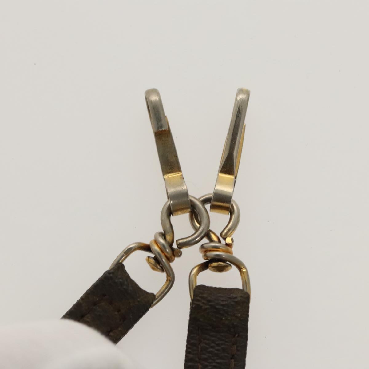 Louis Vuitton Shoulder Strap Brown Canvas Bag Jewelry