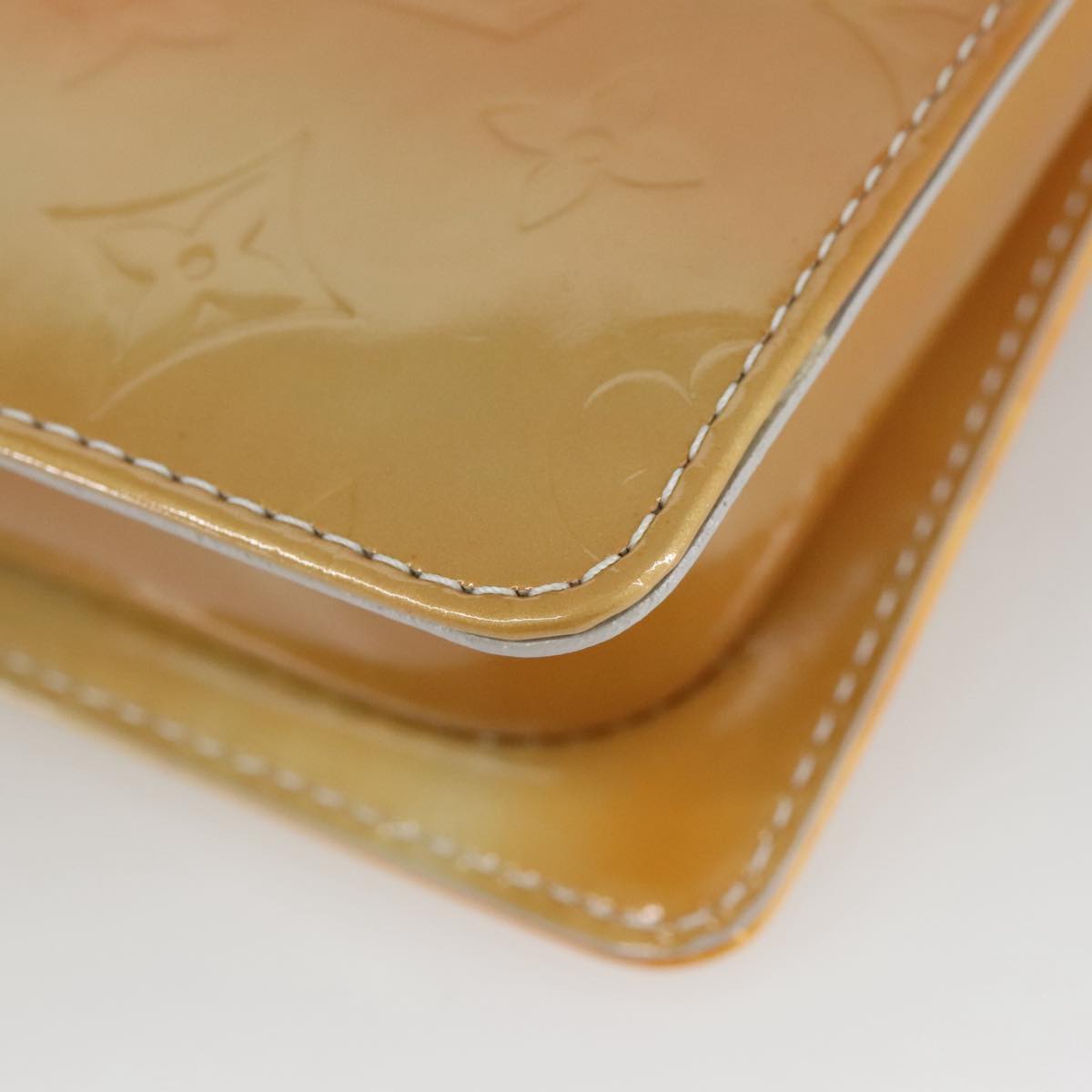Louis Vuitton Mott Yellow Patent Leather Shoulder Bag
