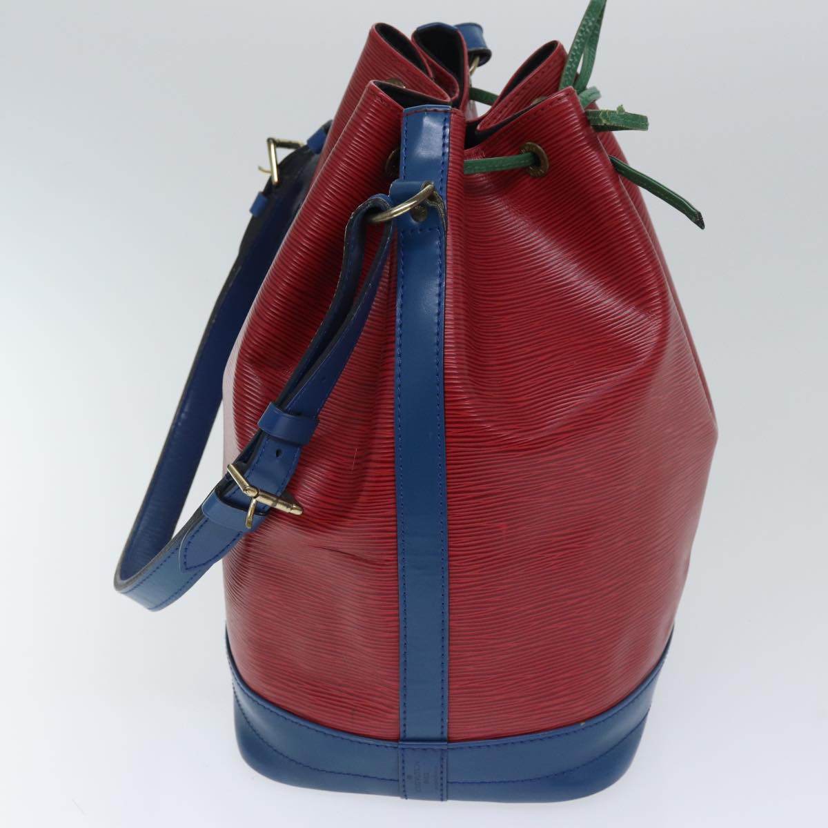 Louis Vuitton Noe Tricolore Red Leather Shoulder Bag