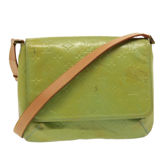 Louis Vuitton Thompson Street Green Patent Leather Shoulder Bag