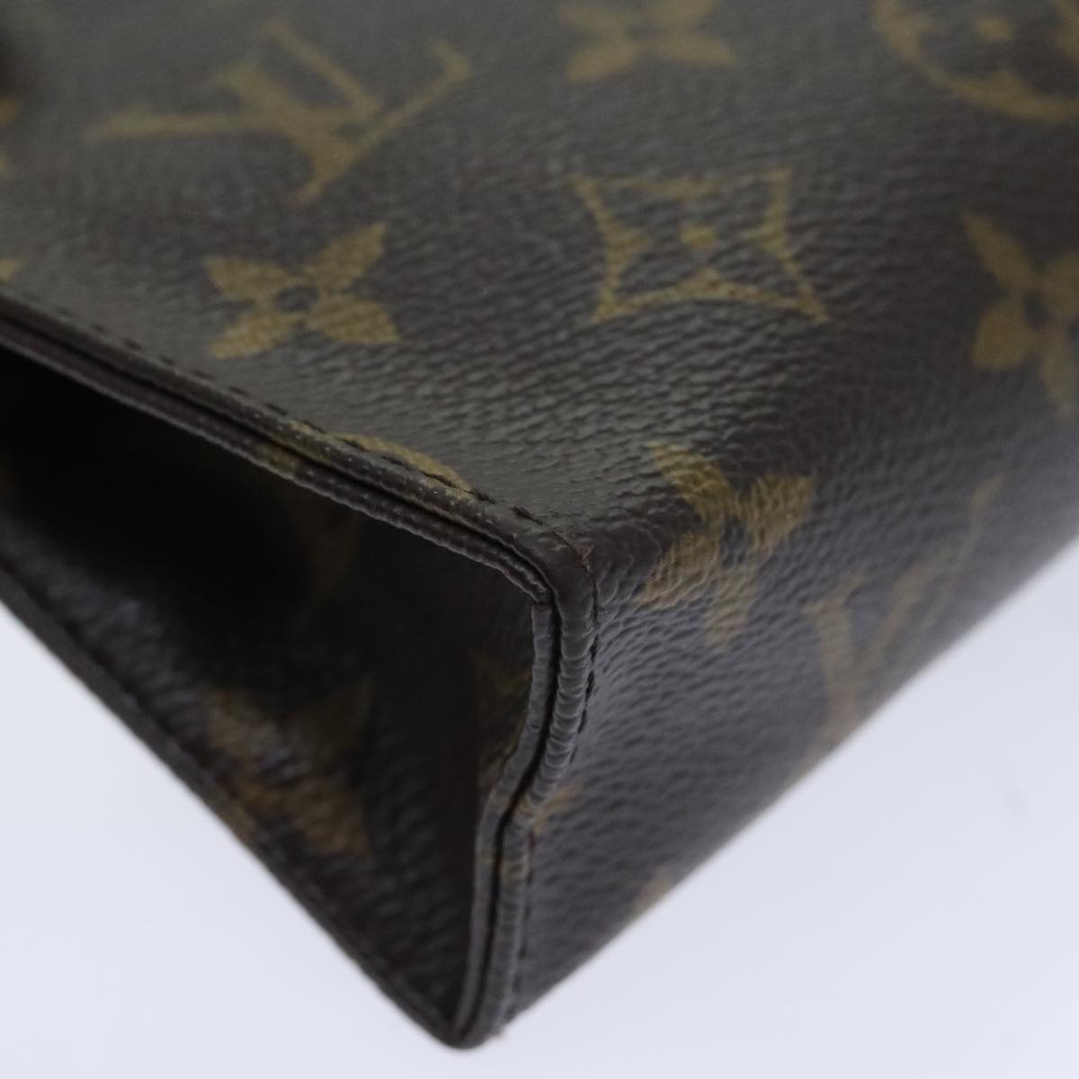 Louis Vuitton Poche Toilette 15 Brown Canvas Clutch Bag