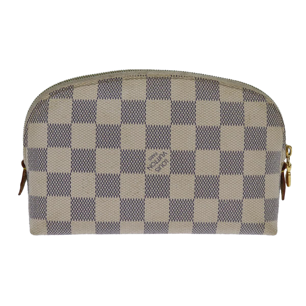 Louis Vuitton Cosmetic Pouch White Canvas Clutch Bag