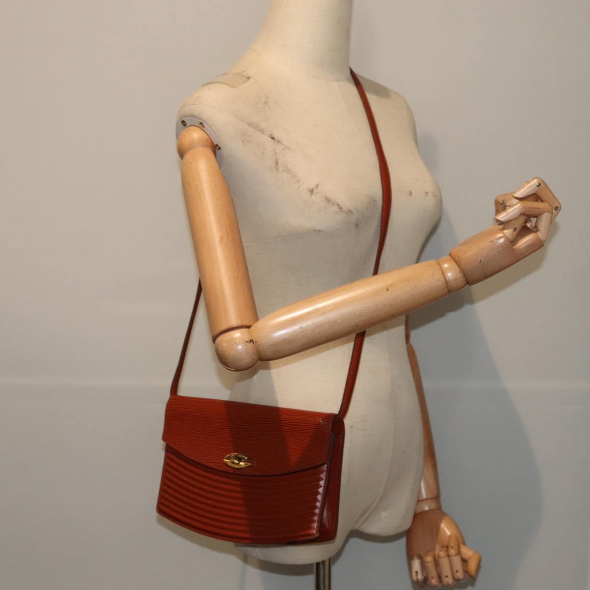 Louis Vuitton Presbourg Brown Leather Shoulder Bag