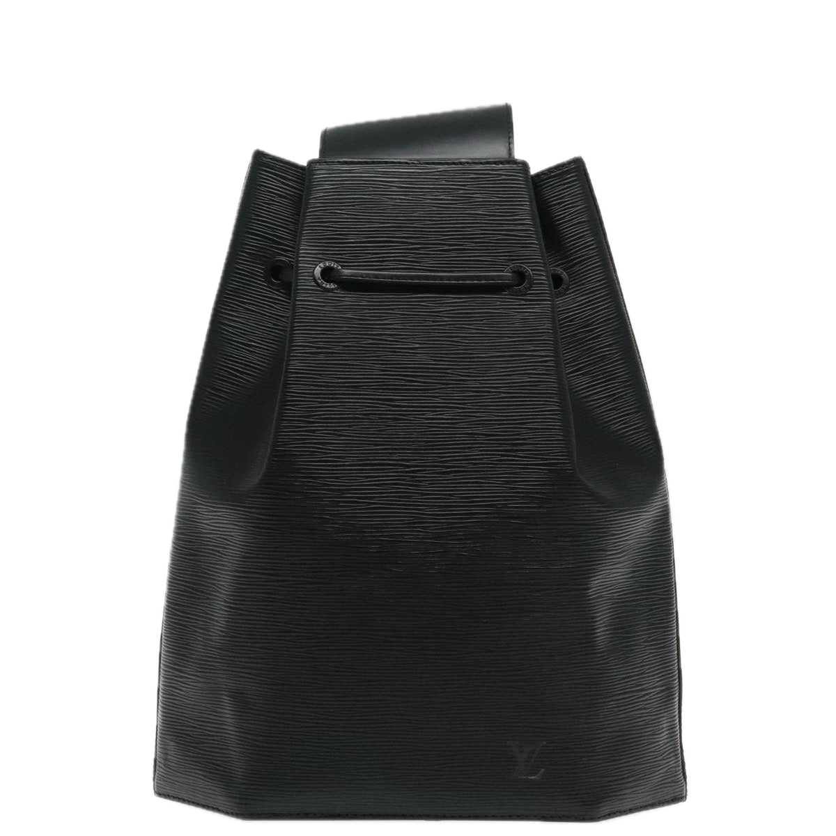 Louis Vuitton Sac A Dos Black Leather Shoulder Bag