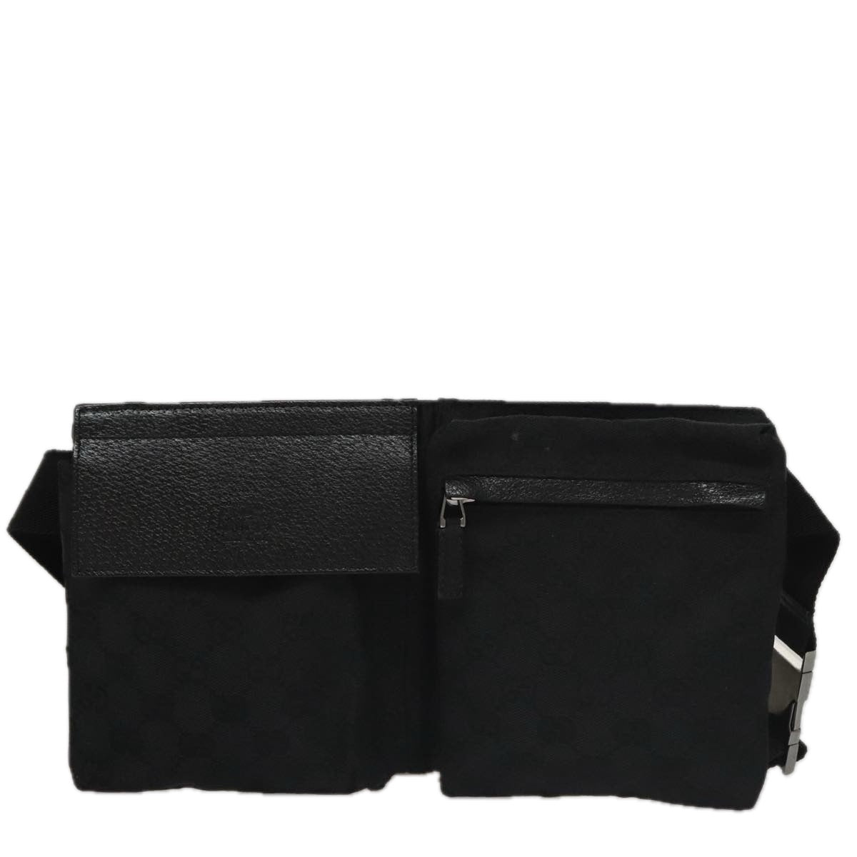 Gucci Belt Bag Black Canvas Shoulder Bag ()
