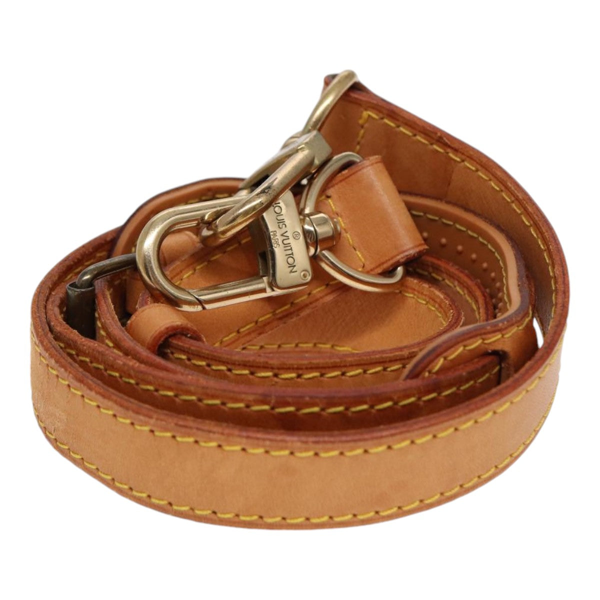 Louis Vuitton Bandoulière De Sac Beige Leather Bag Jewelry ()