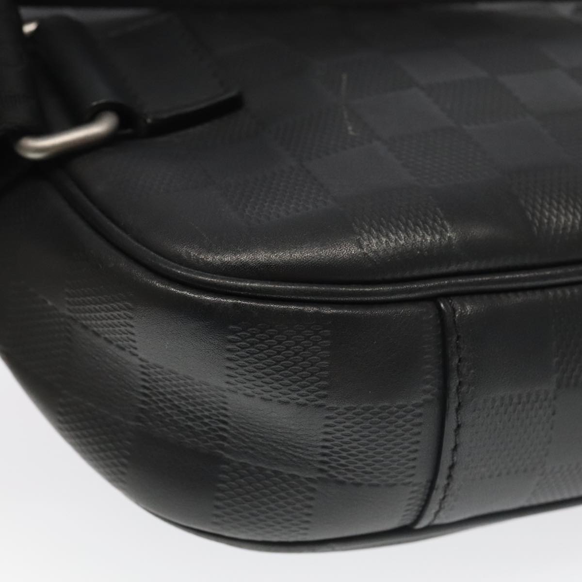 Louis Vuitton Ambler Black Leather Shoulder Bag