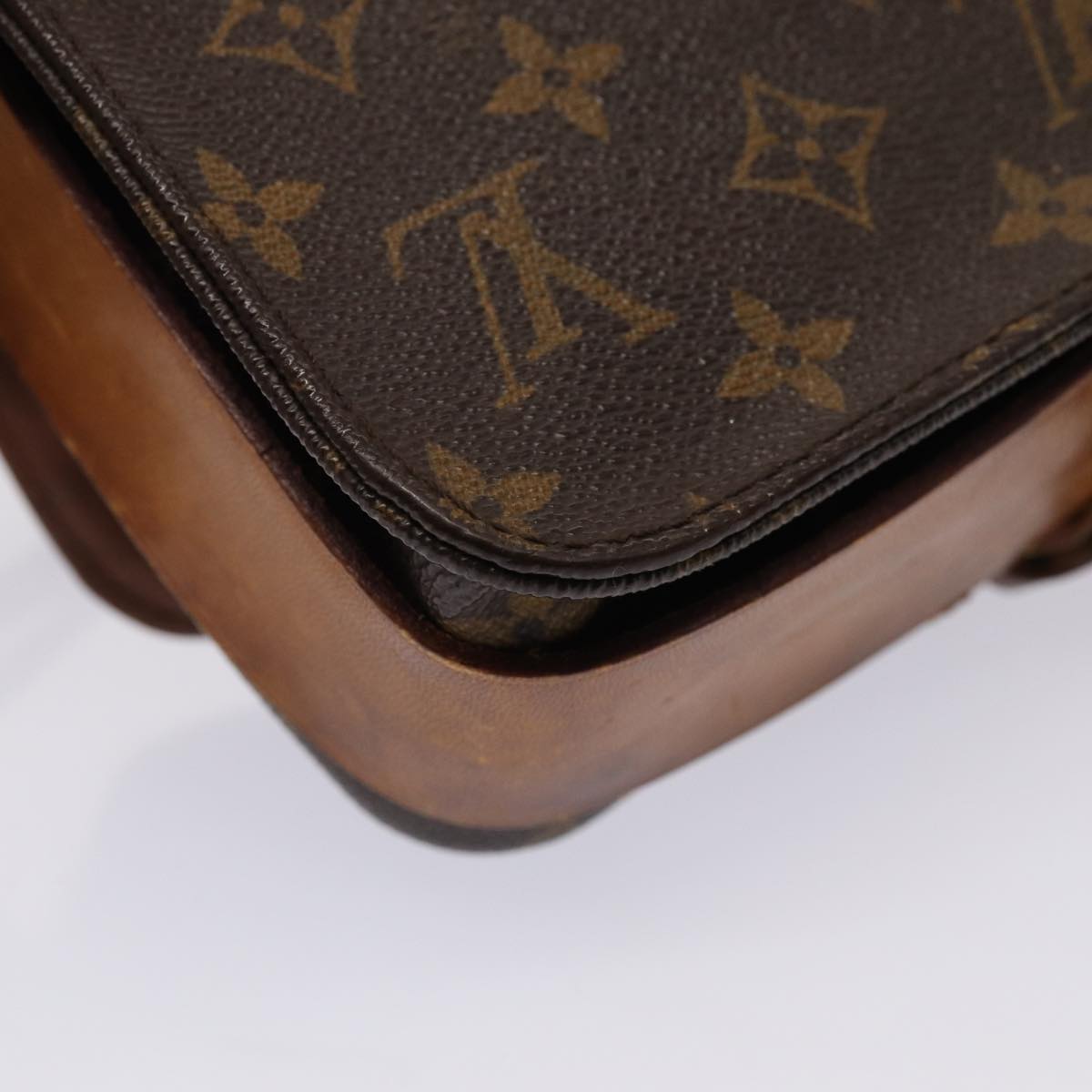 Louis Vuitton Cartouchiere Brown Canvas Shoulder Bag