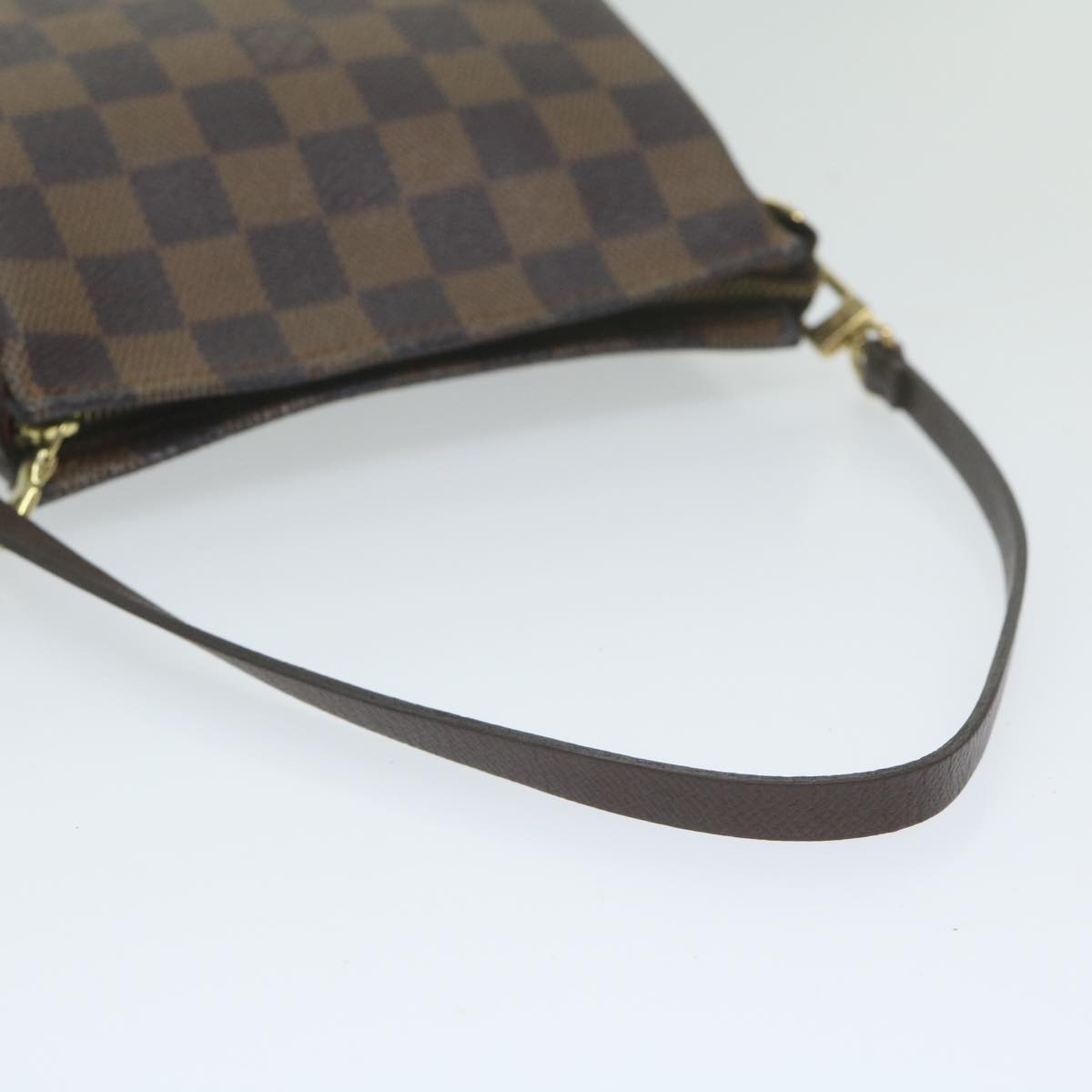 Louis Vuitton Cosmetic Pouch Brown Canvas Clutch Bag