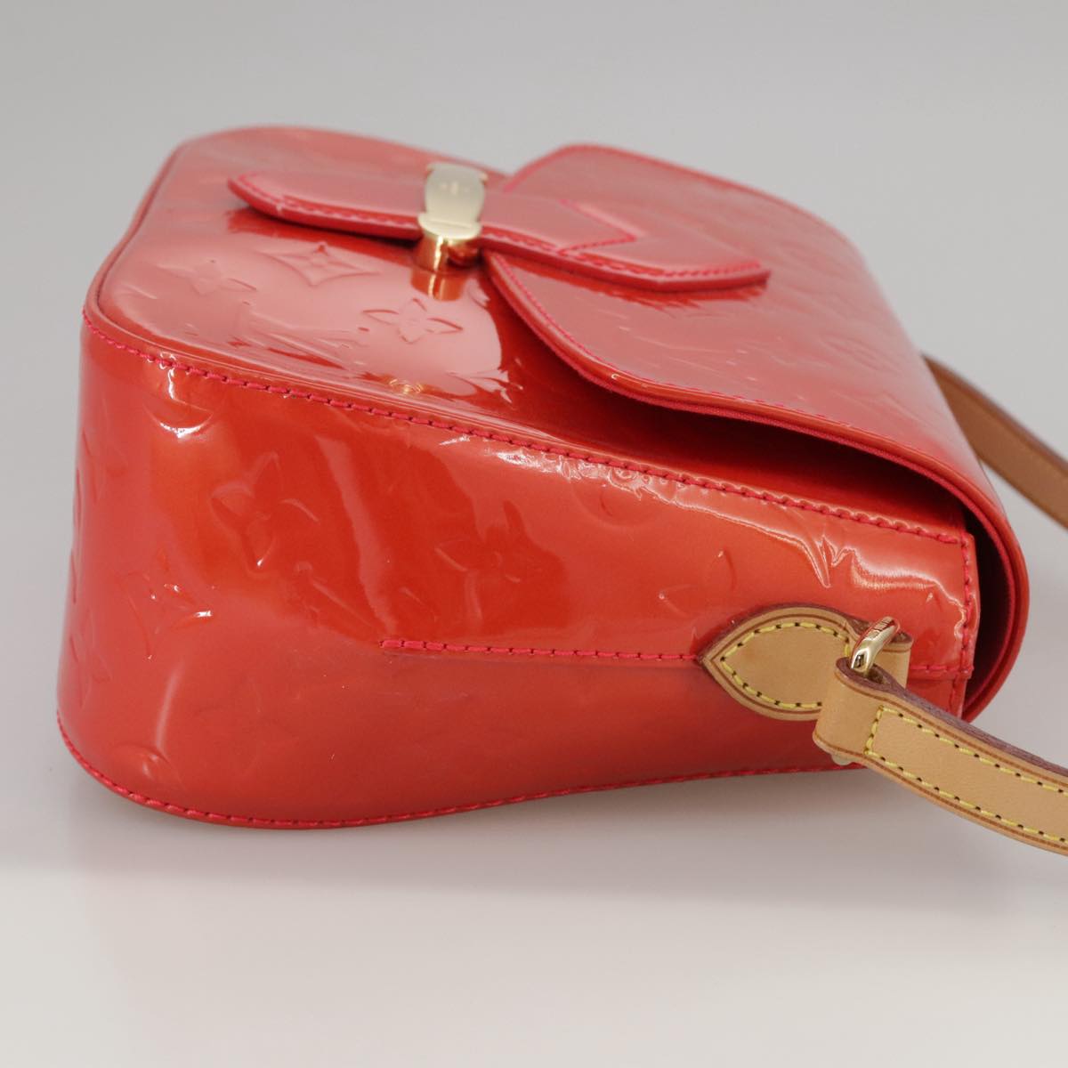 Louis Vuitton Bellflower Red Patent Leather Shoulder Bag