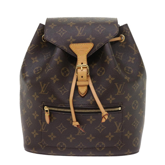 Louis Vuitton Montsouris Brown Canvas Backpack Bag