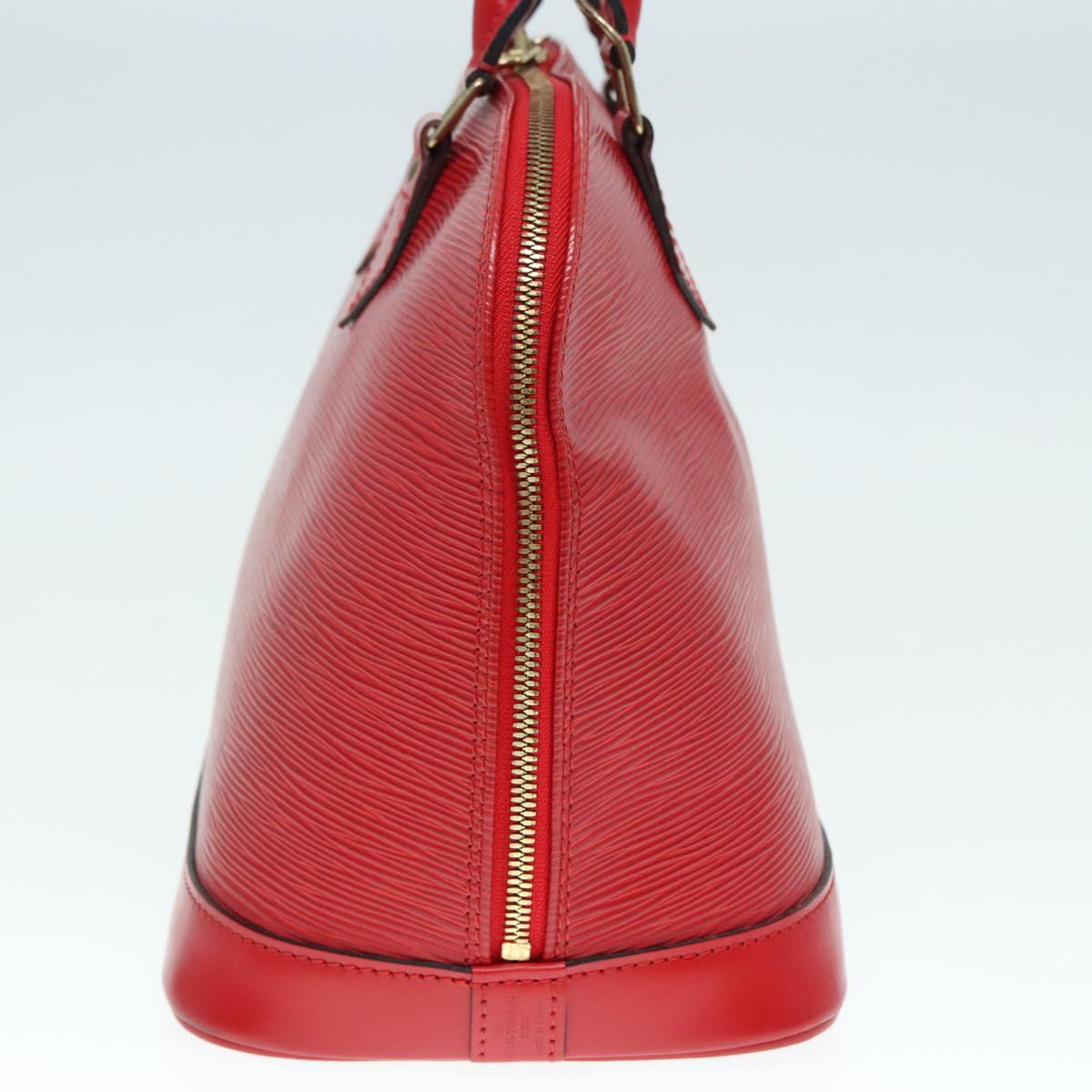 Louis Vuitton Alma Red Leather Handbag