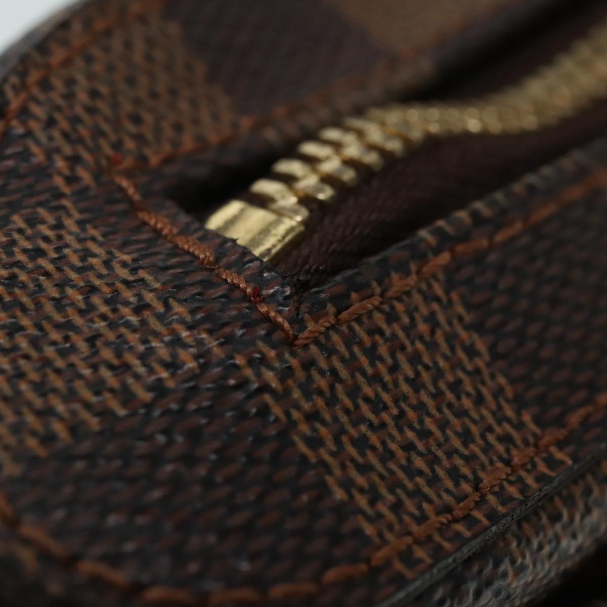 Louis Vuitton Geronimos Brown Canvas Shoulder Bag