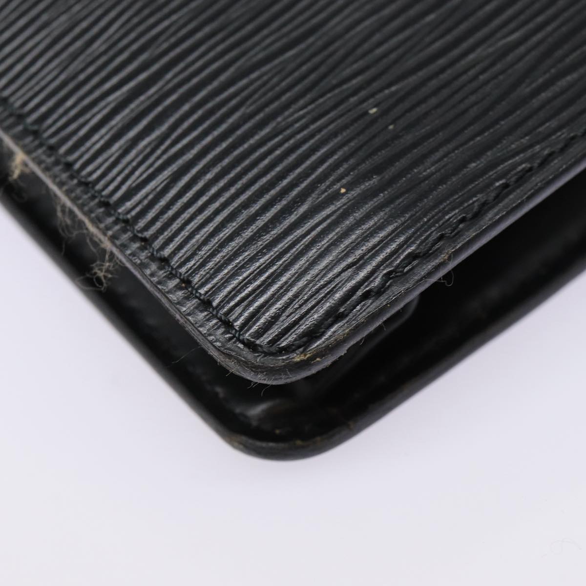 Louis Vuitton Senateur Black Leather Briefcase Bag