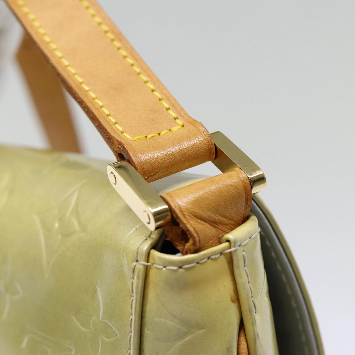Louis Vuitton Thompson Street Grey Patent Leather Shoulder Bag