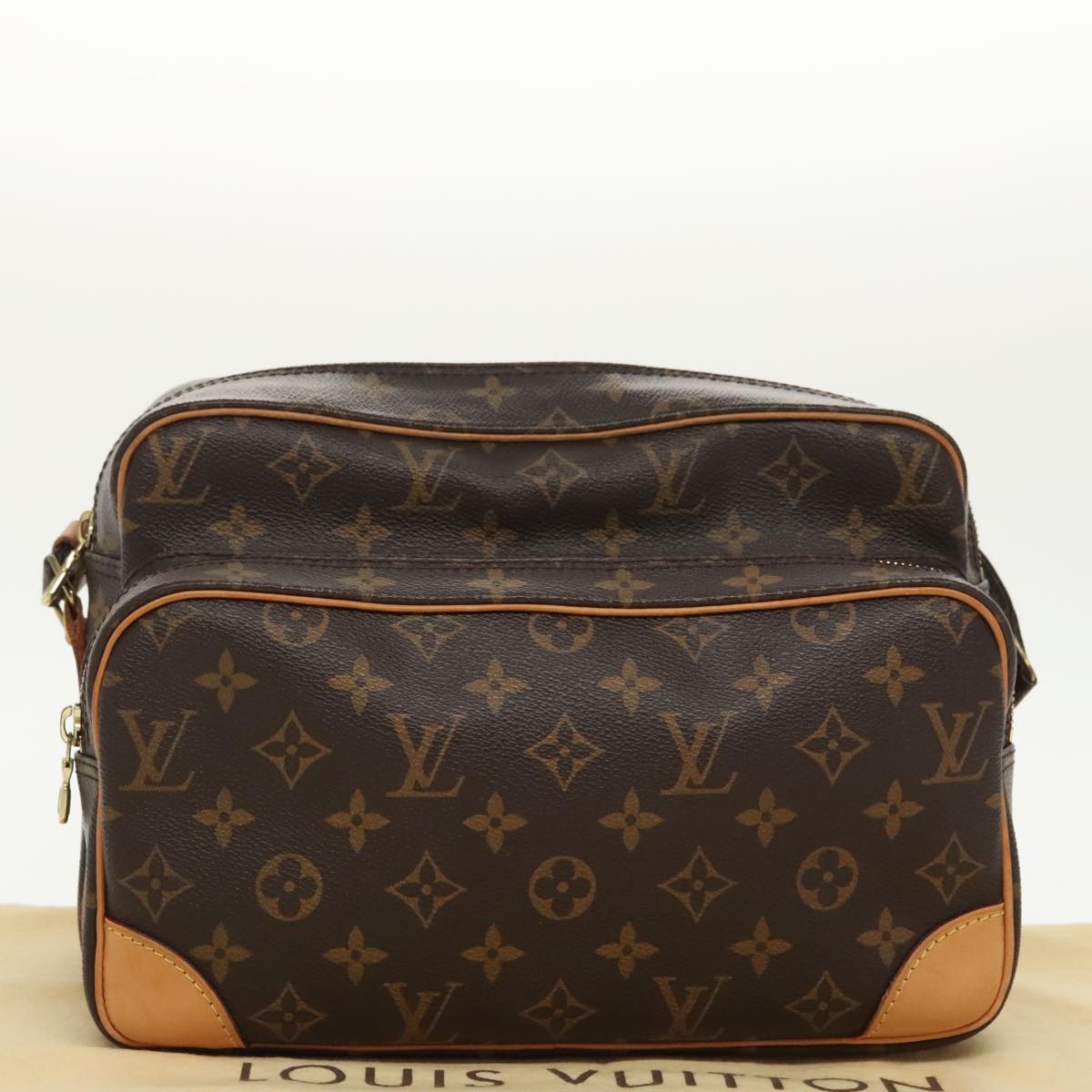 Louis Vuitton Nile Brown Canvas Shoulder Bag