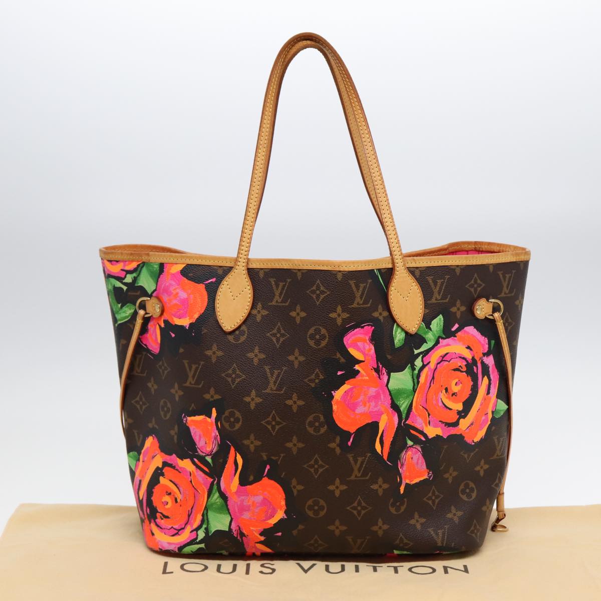Louis Vuitton Neverfull Brown Canvas Tote Bag