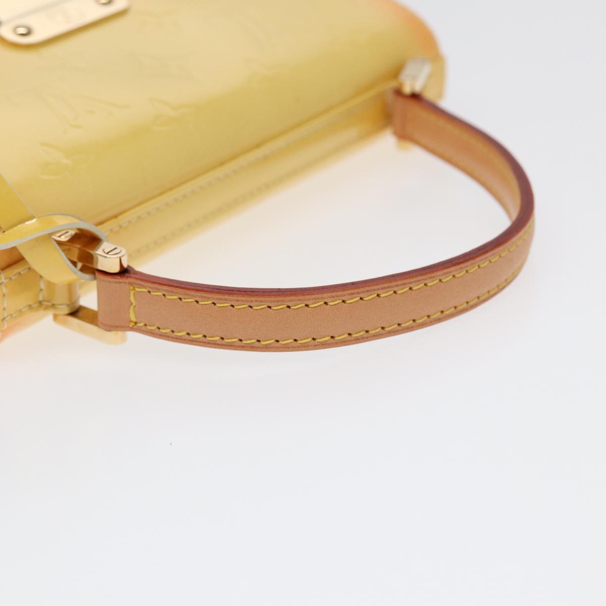 Louis Vuitton Spring Street Yellow Patent Leather Handbag