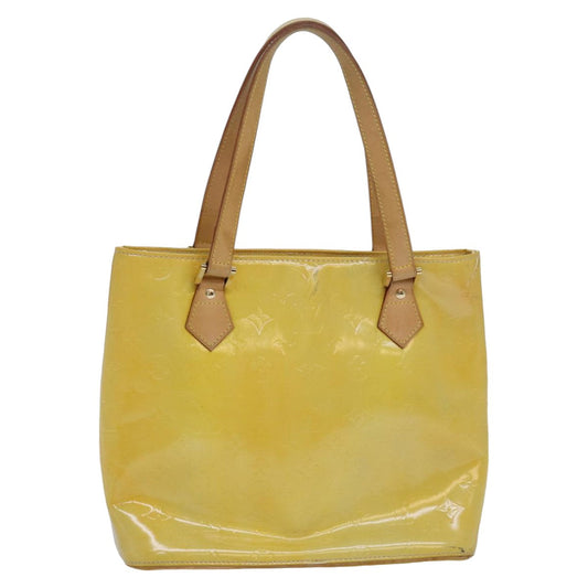 Louis Vuitton Houston Yellow Patent Leather Handbag
