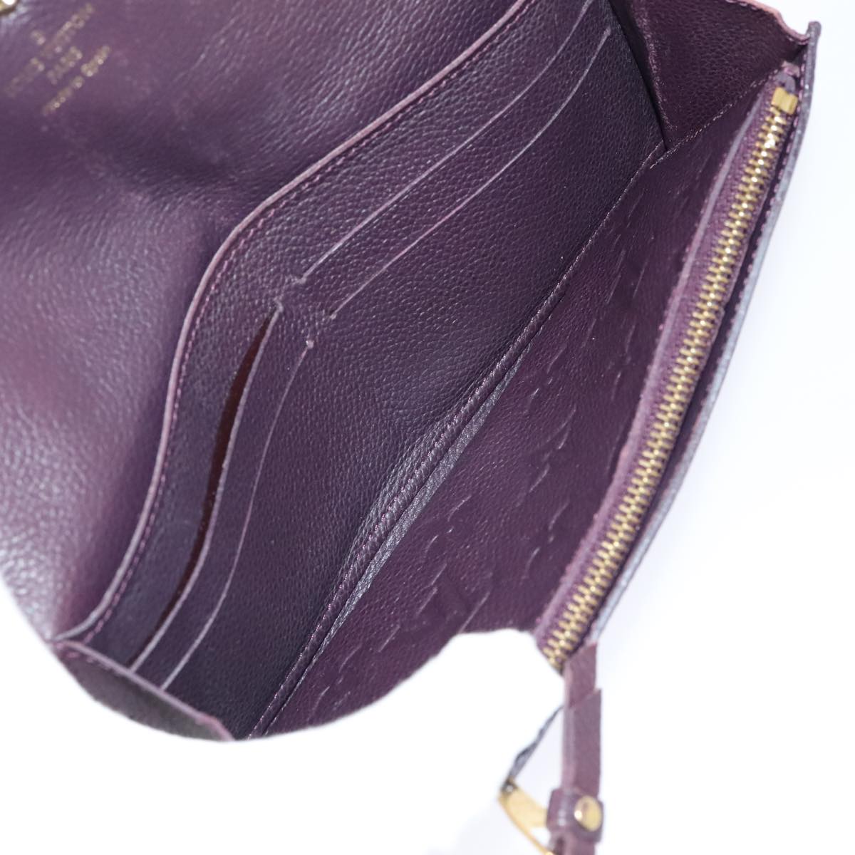 Louis Vuitton Sarah Purple Leather Wallet