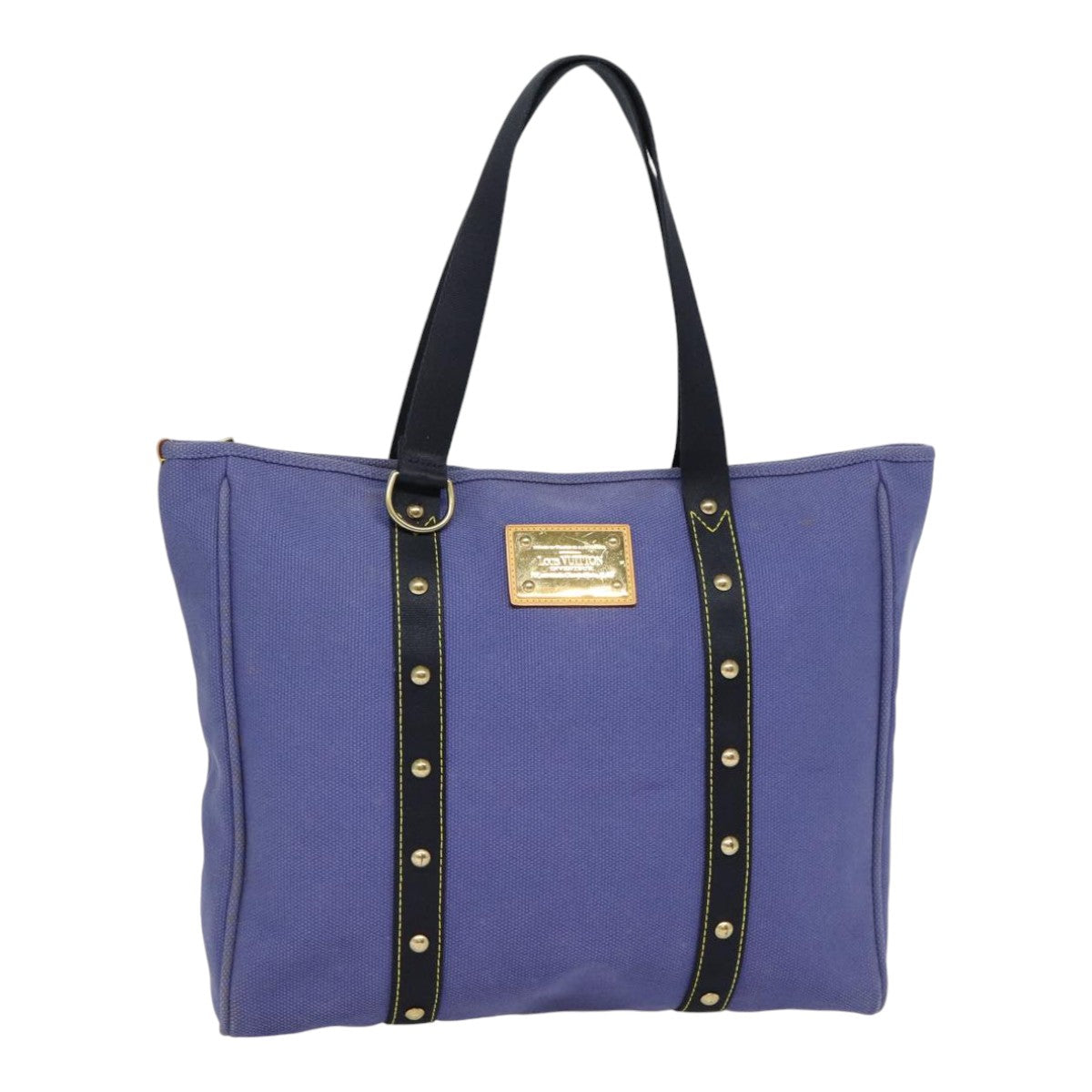 Louis Vuitton Antigua Navy Canvas Tote Bag