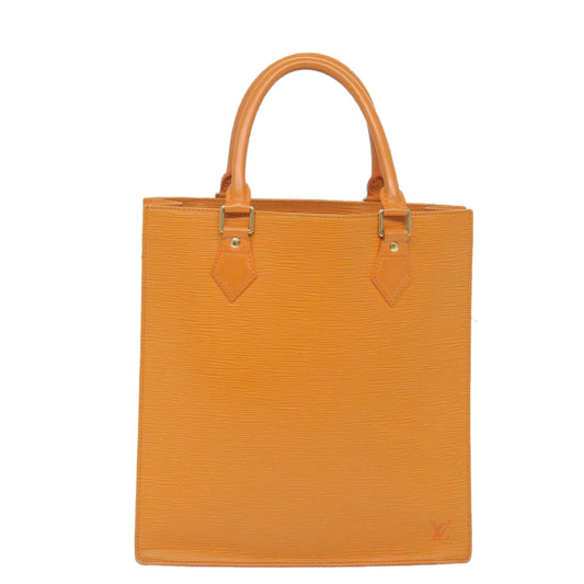 Louis Vuitton Sac Plat Orange Leather Handbag