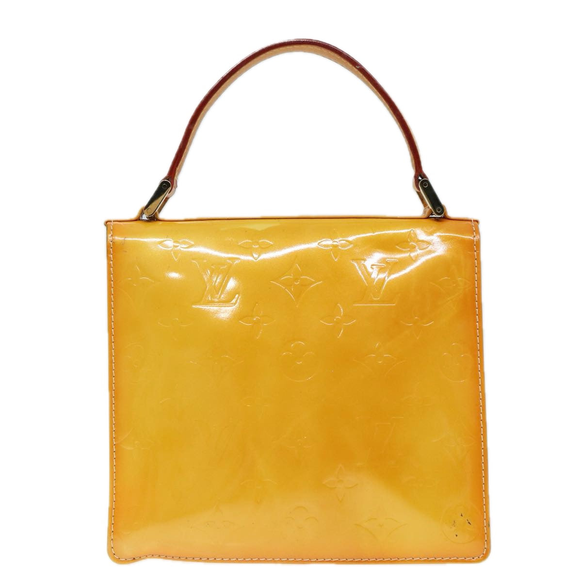 Louis Vuitton Spring Street Yellow Patent Leather Handbag