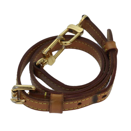 Louis Vuitton Shoulder Strap Beige Leather Bag Jewelry ()