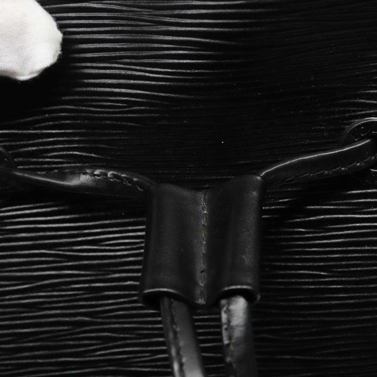 Louis Vuitton Sac A Dos Black Leather Shoulder Bag