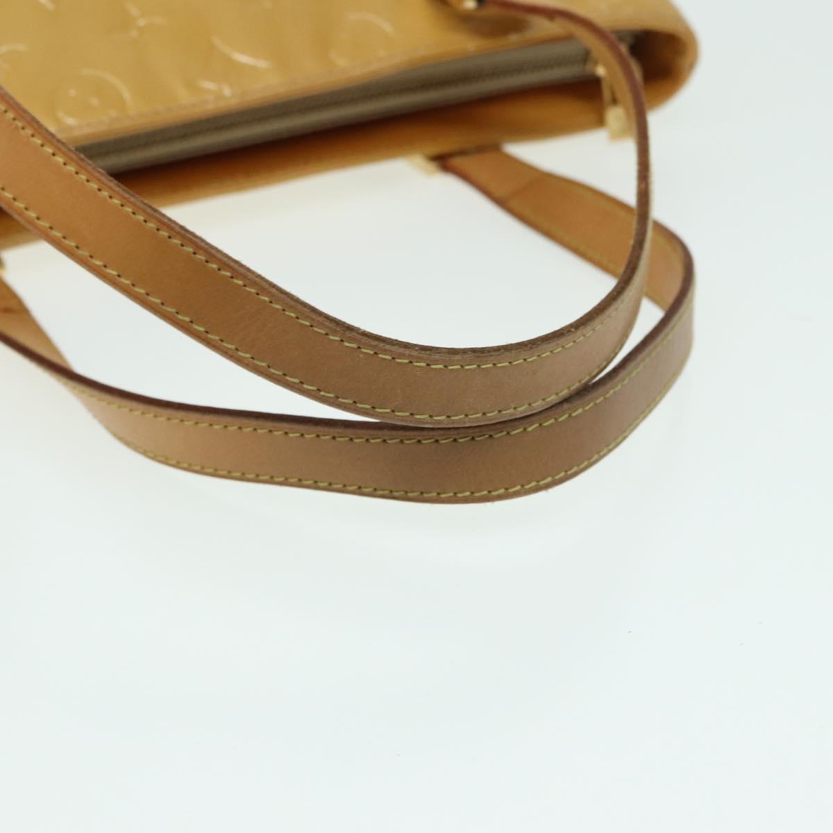 Louis Vuitton Houston Beige Patent Leather Handbag