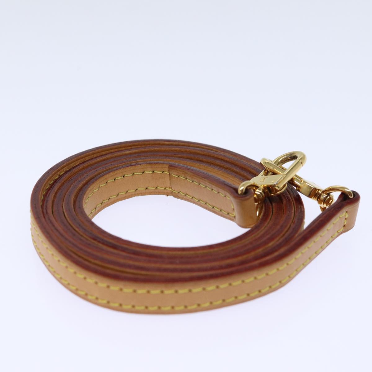 Louis Vuitton Shoulder Strap Beige Leather Bag Jewelry