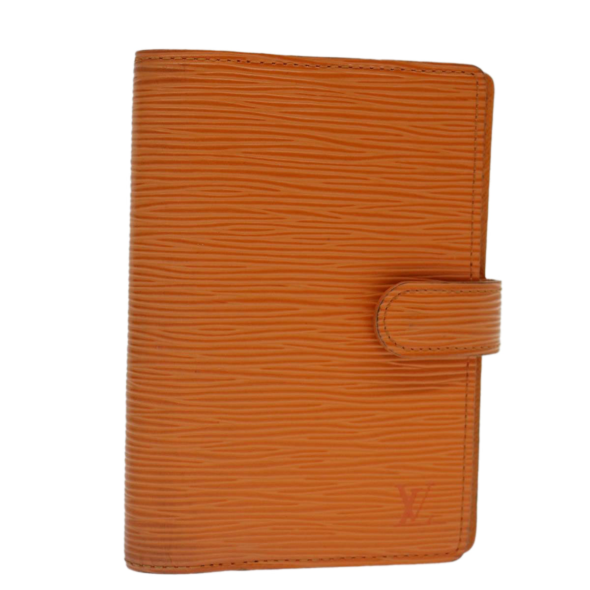 Louis Vuitton Agenda Pm Orange Leather Wallet