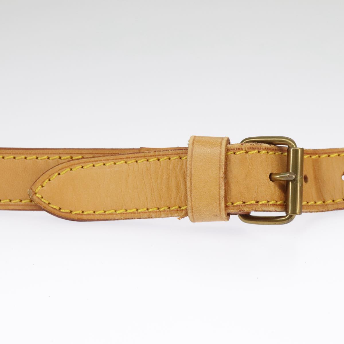 Louis Vuitton Shoulder Strap Beige Leather Bag Jewelry