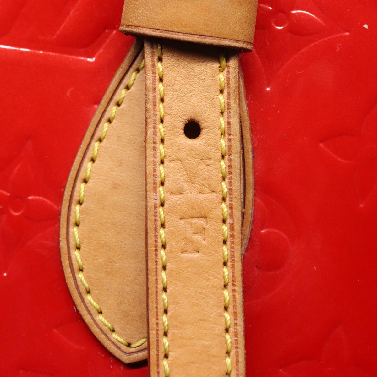 Louis Vuitton Bucket Red Patent Leather Tote Bag