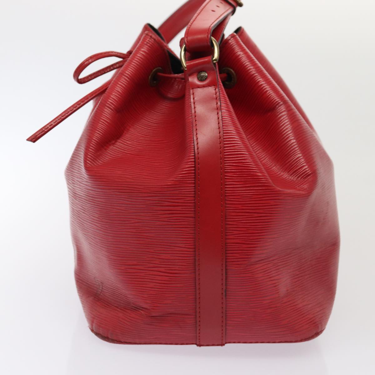Louis Vuitton Noe Red Leather Shoulder Bag