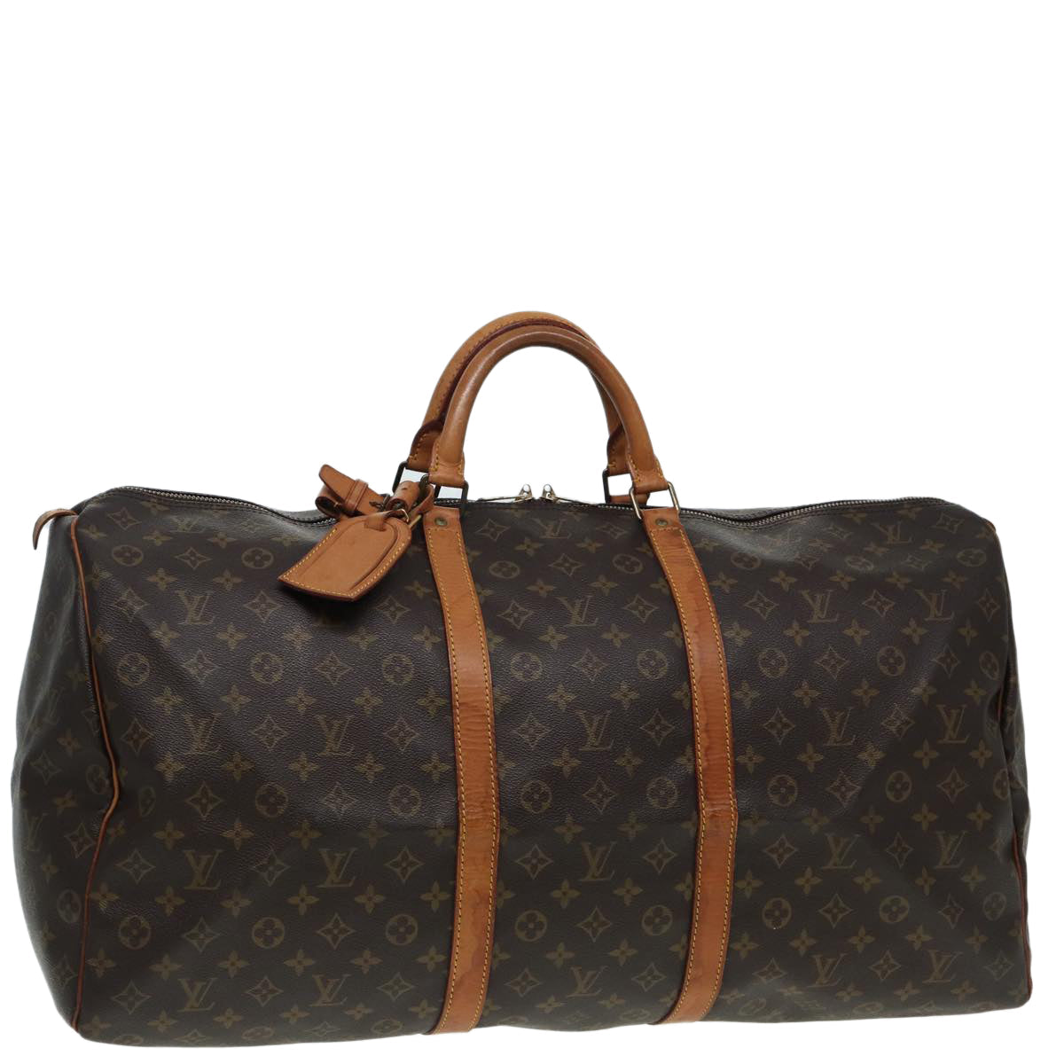 Louis Vuitton Keepall 60 Brown Canvas Travel Bag