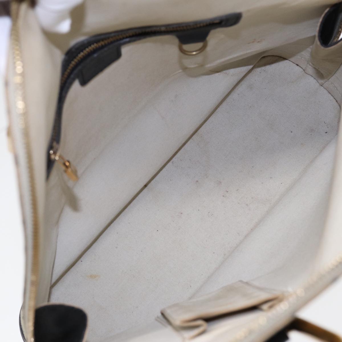 Louis Vuitton Alma Blue Canvas Handbag