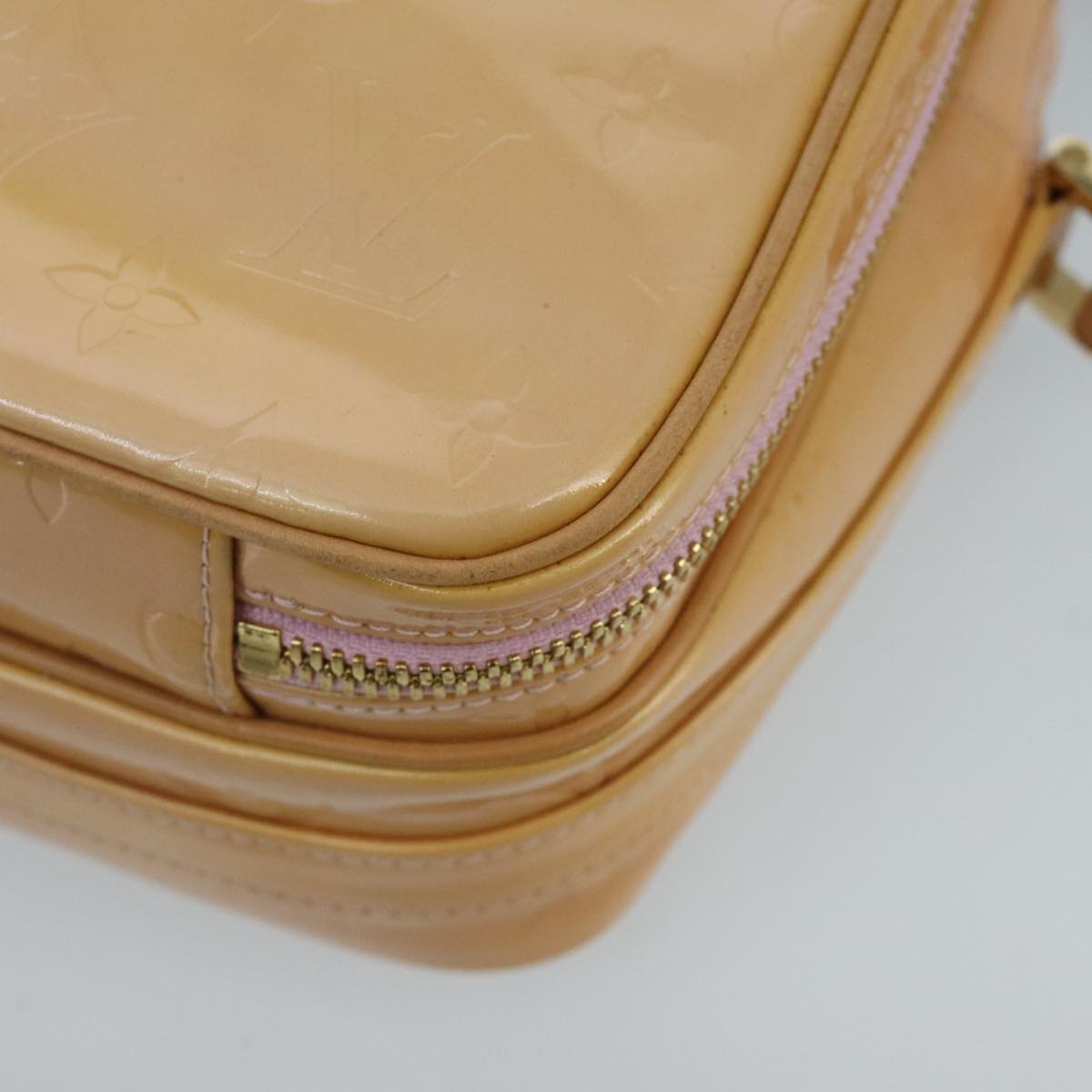 Louis Vuitton Wooster Camel Patent Leather Shoulder Bag