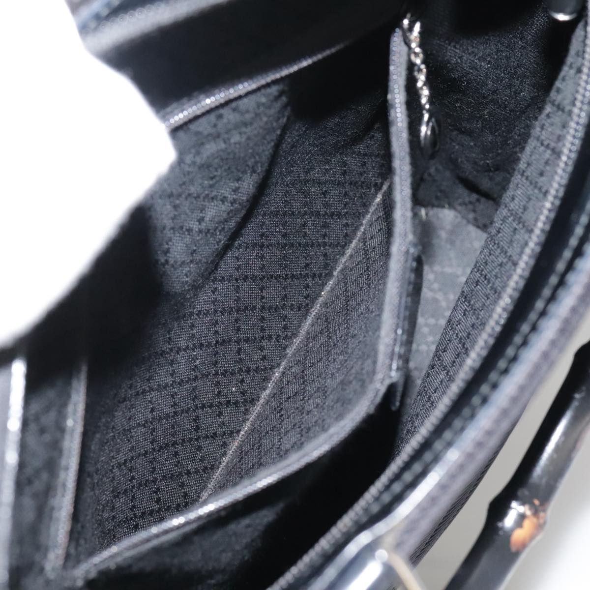 Gucci Bamboo Black Synthetic Handbag