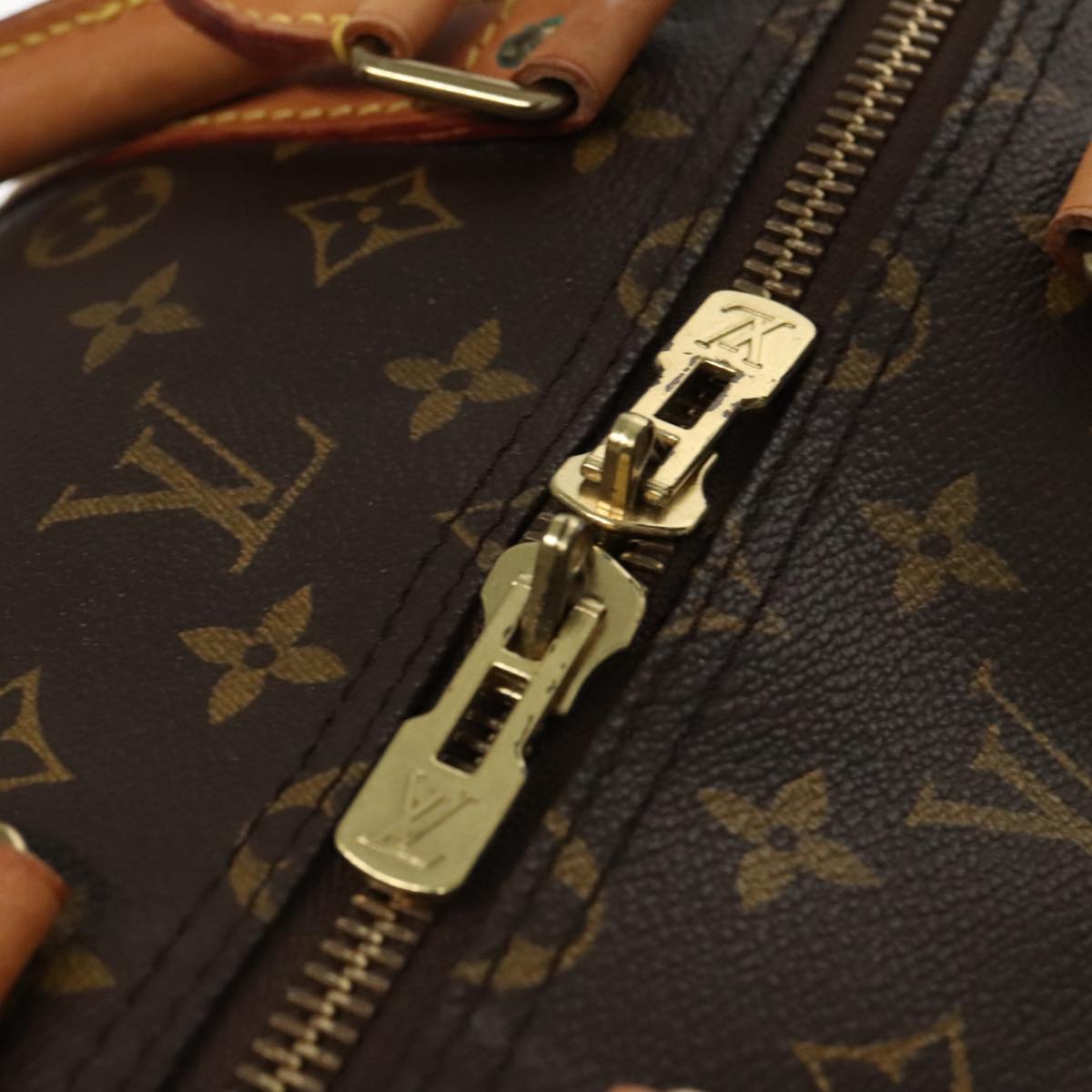 Louis Vuitton Keepall 55 Brown Canvas Travel Bag