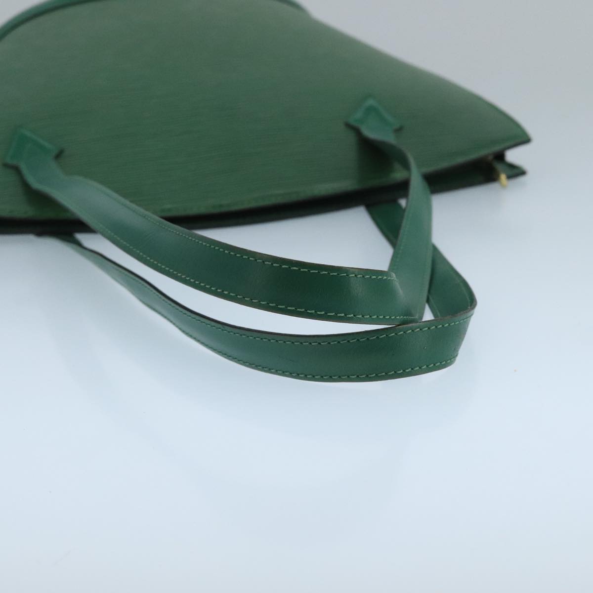 Louis Vuitton Saint Jacques Green Leather Shoulder Bag